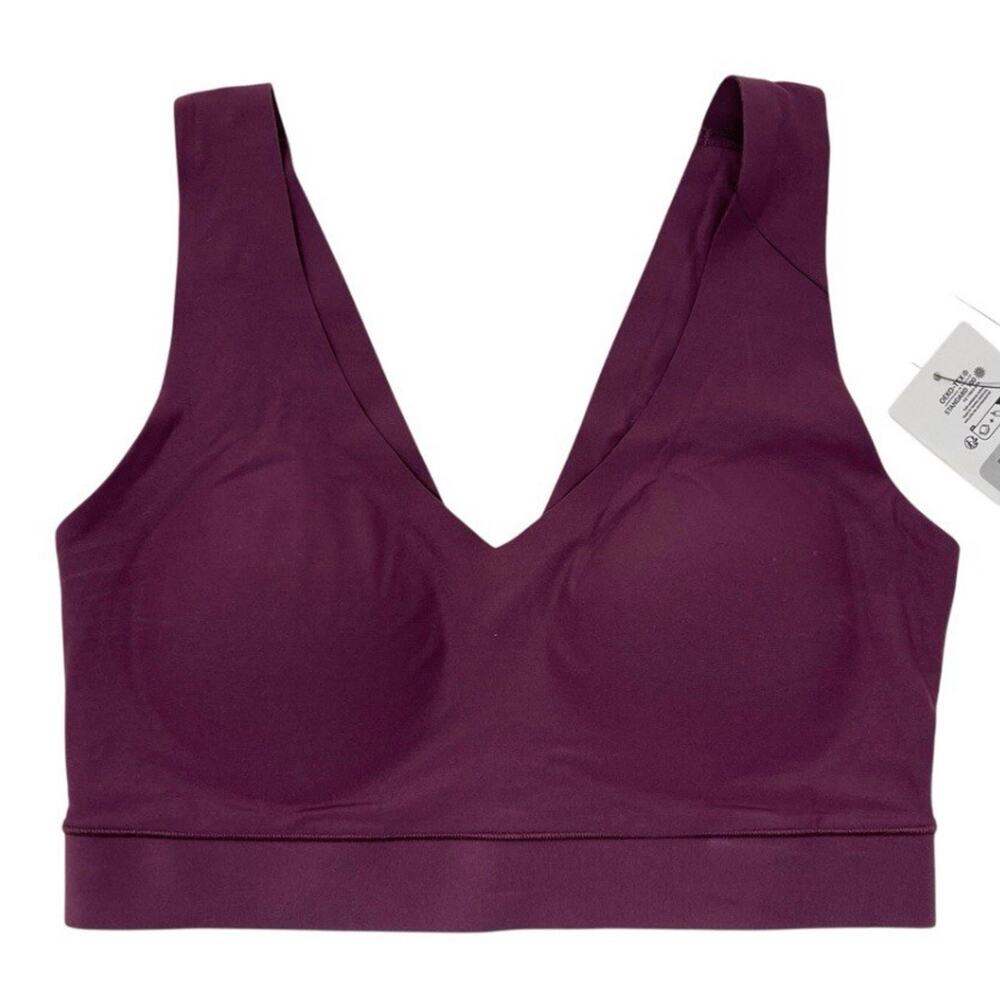 Chantelle Bra Womens Size XS Soft Stretch Padded V NeckPlum Red C16A10-01Y NWT